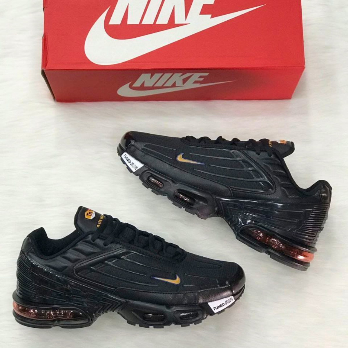 tenis nike air max plus original hombre color negro naranja Comprar tienda onlineshoppingcenterg Colombia centro de compras en linea